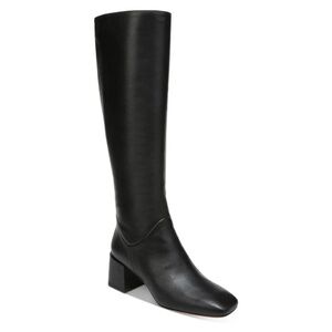 Vince - Kendra Leather Square Toe Knee-High Boots